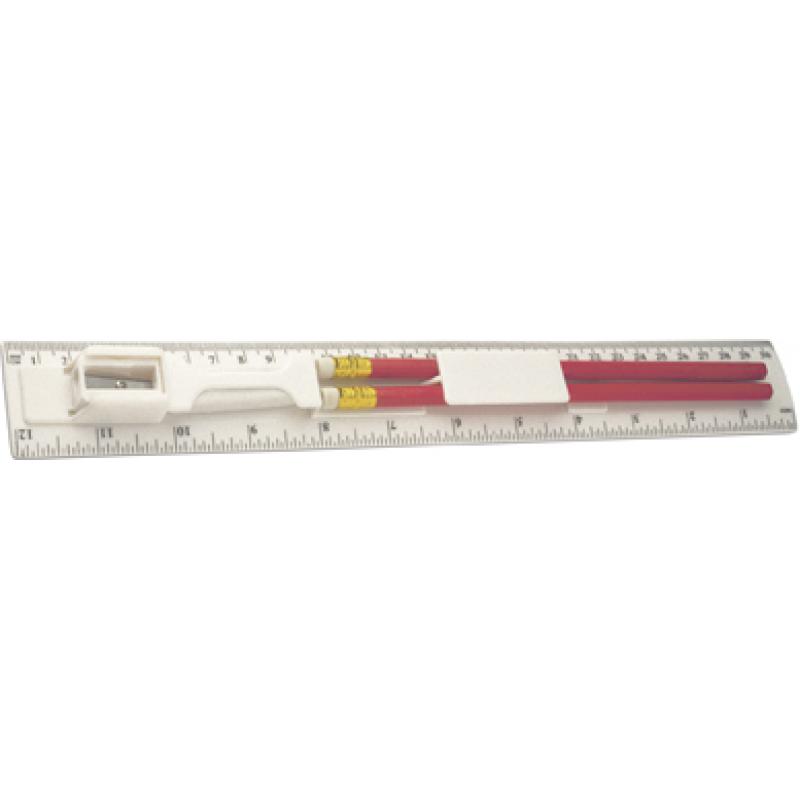 Image of Pencils, sharpener and eraser