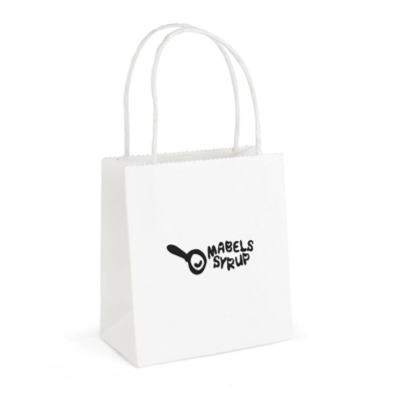 Image of Brunswick Small White Paper Bag